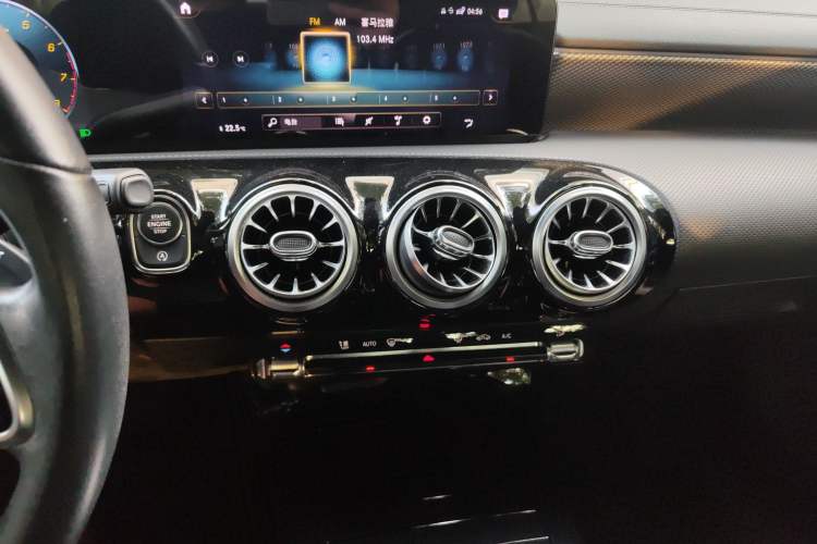 Used Mercedes-Benz A-Class 2020 Second Facelift A 180 L Sport Sedan Audio And AC Panel