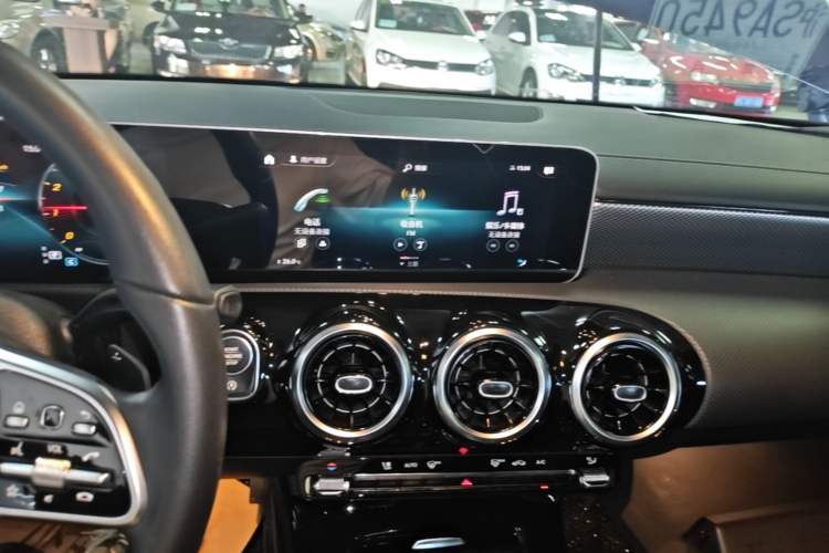 Used Mercedes-Benz A-Class 2020 Second Facelift A 180 L Sport Sedan Audio And AC Panel