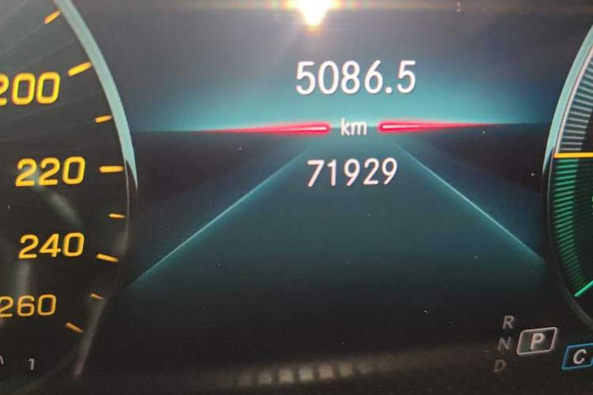 Used Mercedes-Benz A-Class 2020 A 200 L Sport Sedan Odometer Close Up