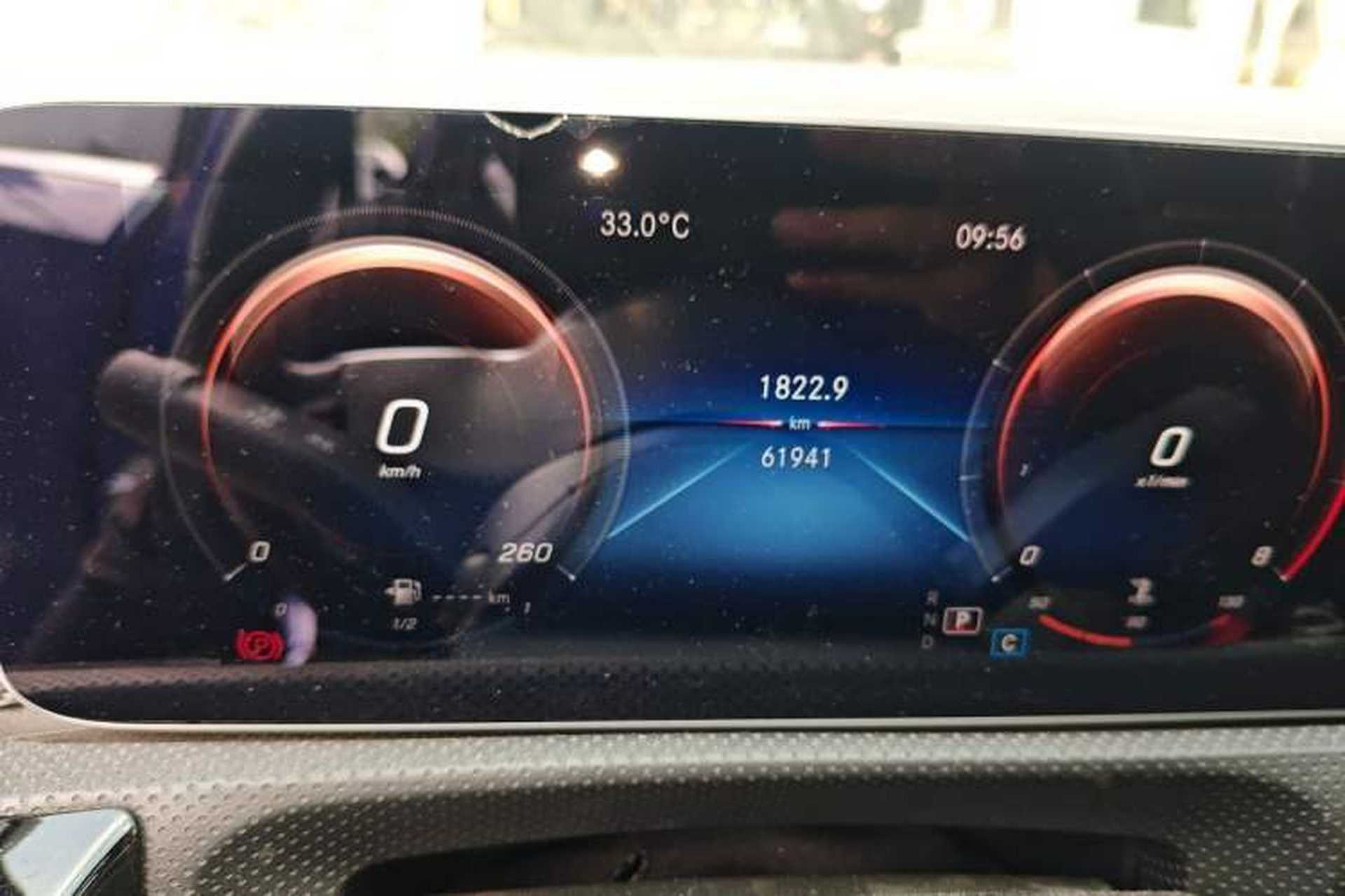 Used Mercedes-Benz A-Class 2020 Second Facelift A 180 L Sport Sedan Odometer Close Up