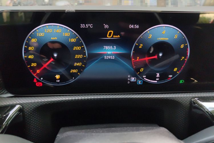 Used Mercedes-Benz A-Class 2020 Second Facelift A 180 L Sport Sedan Odometer Close Up