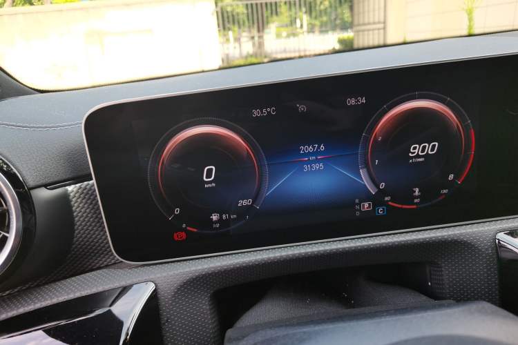 Used Mercedes-Benz A-Class 2020 A 180 L Sport Sedan Odometer Close Up