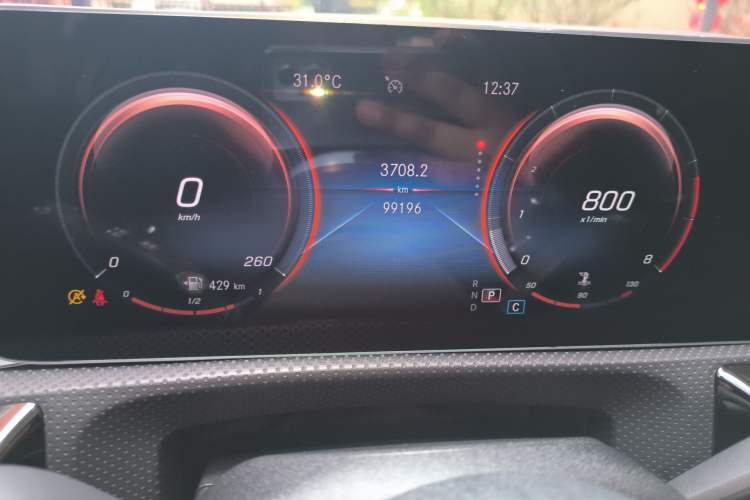 Used Mercedes-Benz A-Class 2020 Restyled A 200 L Sport Sedan Fashion Version Odometer Close Up