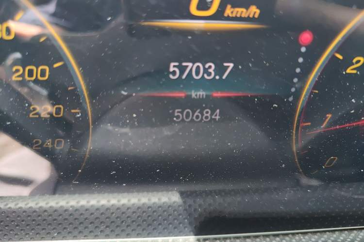 Used Mercedes-Benz A-Class 2020 A 200 L Sport Sedan Odometer Close Up