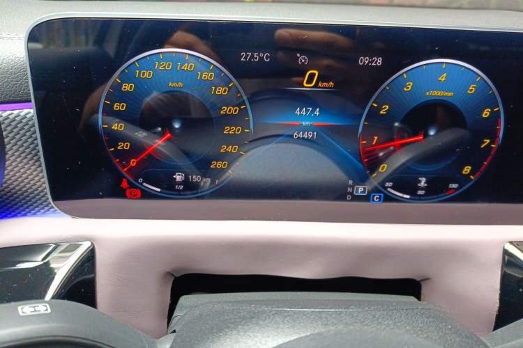Used Mercedes-Benz A-Class 2020 Facelift A 180 L Sport Sedan Special Configuration Odometer Close Up