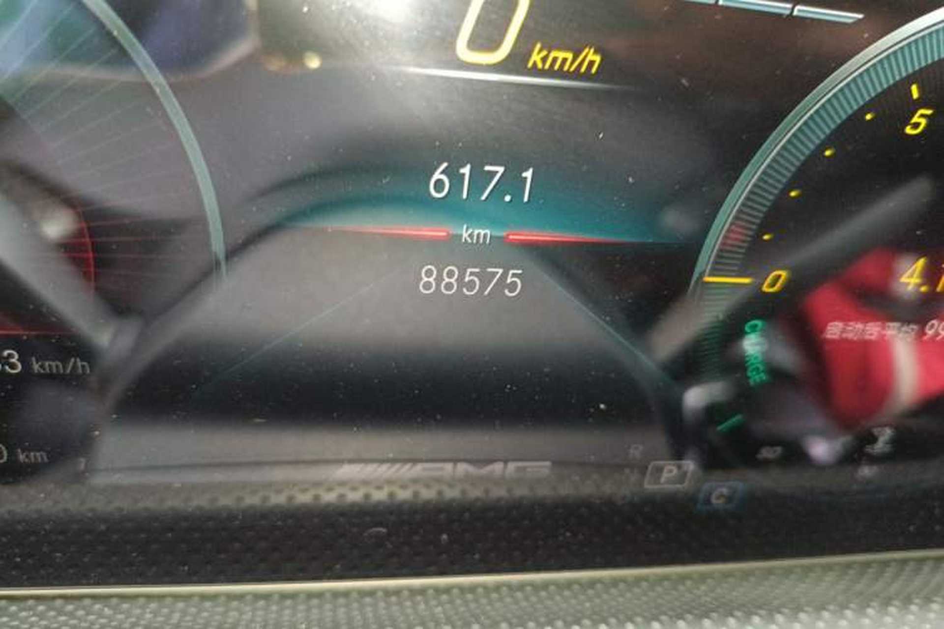 Used Mercedes-Benz A-Class 2020 Restyled A 220 L 4MATIC Sports Sedan Odometer Close Up