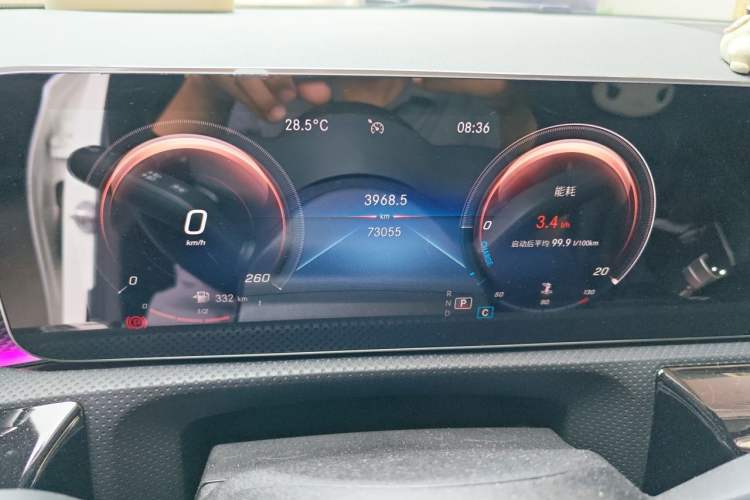 Used Mercedes-Benz A-Class 2020 Second Facelift A 180 L Sport Sedan Odometer Close Up