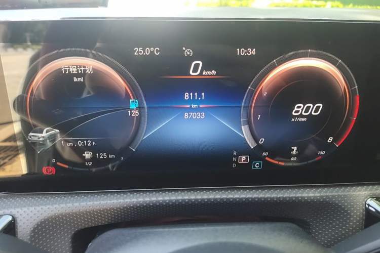 Used Mercedes-Benz A-Class 2020 Restyled A 200 L Sport Sedan Dynamic Version Odometer Close Up