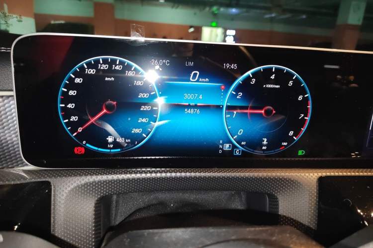 Used Mercedes-Benz A-Class 2020 Restyled A 200 L Sport Sedan Dynamic Version Odometer Close Up