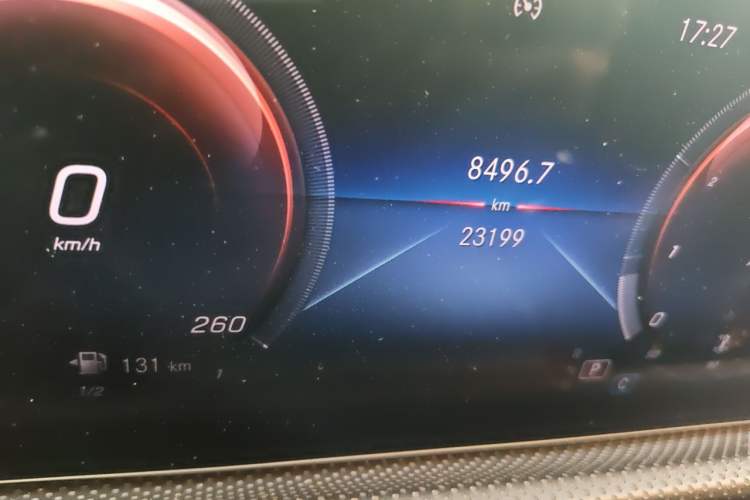 Used Mercedes-Benz A-Class 2020 A 200 L Sport Sedan Odometer Close Up