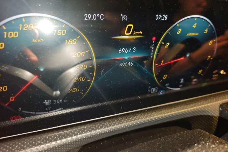 Used Mercedes-Benz A-Class 2020 Restyled A 200 L Sport Sedan Fashion Version Odometer Close Up