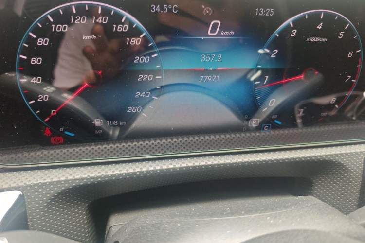 Used Mercedes-Benz A-Class 2020 A 200 L Sport Sedan Odometer Close Up