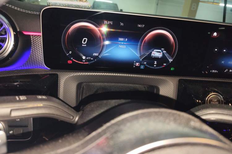 Used Mercedes-Benz A-Class 2020 A 200 L Sport Sedan Odometer Close Up