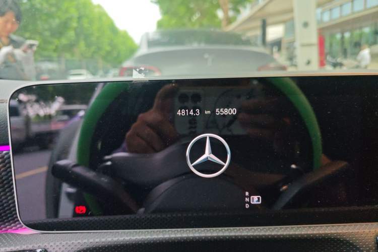 Used Mercedes-Benz A-Class 2020 A 200 L Sport Sedan Odometer Close Up