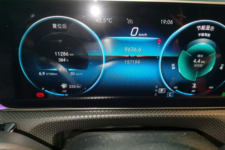 Used Mercedes-Benz A-Class 2020 A 200 L Sport Sedan Odometer Close Up