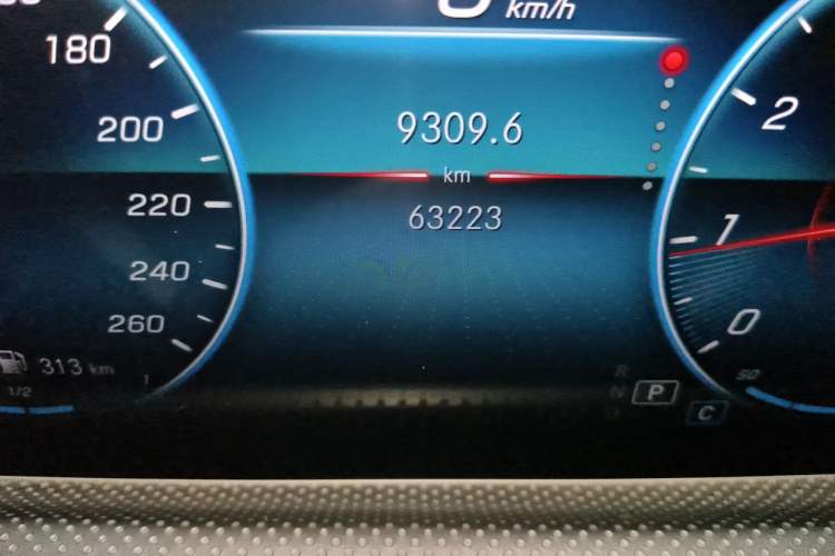 Used Mercedes-Benz A-Class 2020 A 200 L Sport Sedan Odometer Close Up