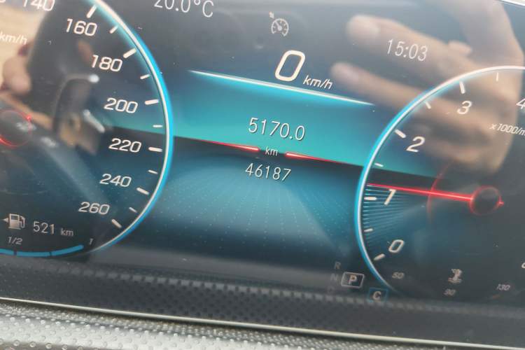 Used Mercedes-Benz A-Class 2020 Restyled A 200 L Sport Sedan Fashion Version Odometer Close Up