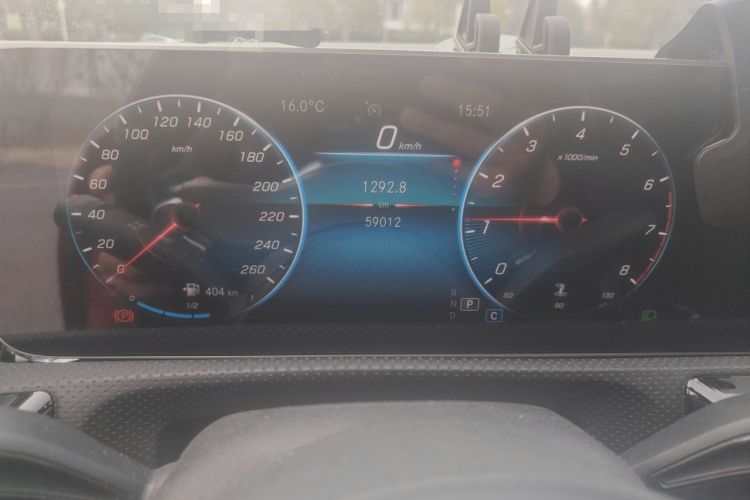 Used Mercedes-Benz A-Class 2020 A 200 L Sport Sedan Odometer Close Up