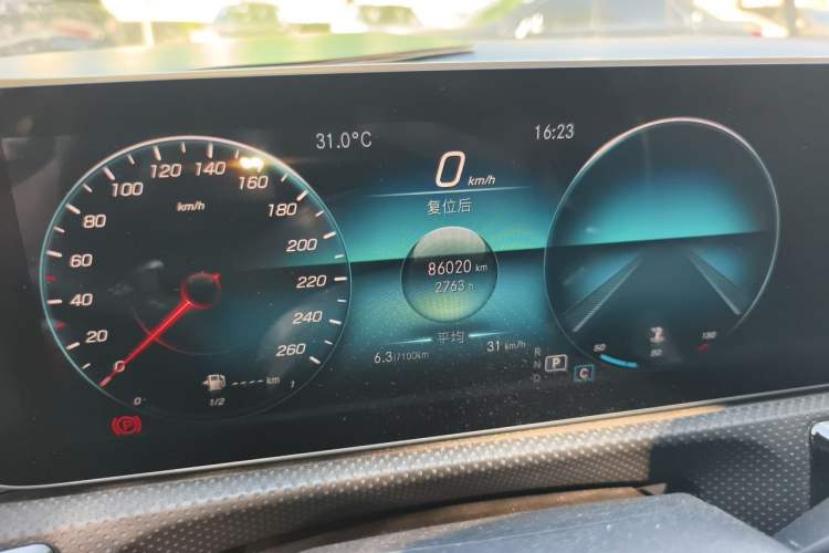 Used Mercedes-Benz A-Class 2020 Restyled A 200 L Sport Sedan Fashion Version Odometer Close Up