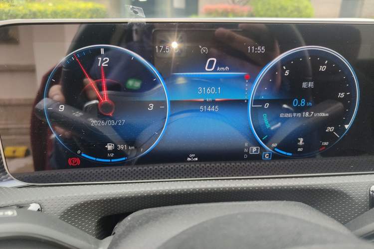 Used Mercedes-Benz A-Class 2020 Restyled A 200 L Sport Sedan Fashion Version Odometer Close Up