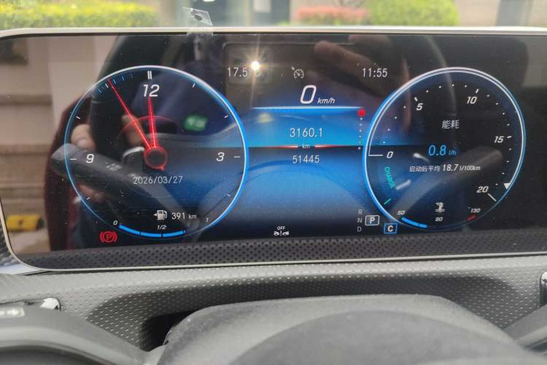 Used Mercedes-Benz A-Class 2020 Restyled A 200 L Sport Sedan Fashion Version Odometer Close Up