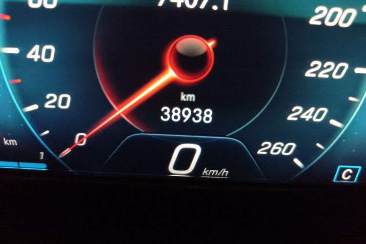Used Mercedes-Benz A-Class 2020 A 180 L Sport Sedan Odometer Close Up