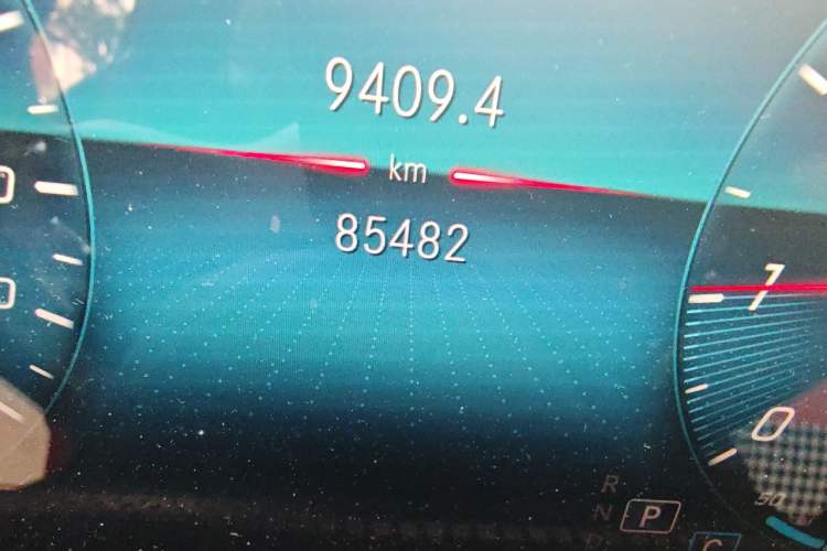 Used Mercedes-Benz A-Class 2020 A 200 L Sport Sedan Odometer Close Up