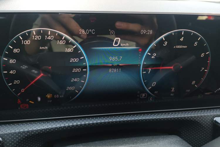 Used Mercedes-Benz A-Class 2020 Restyled A 200 L Sport Sedan Dynamic Version Odometer Close Up