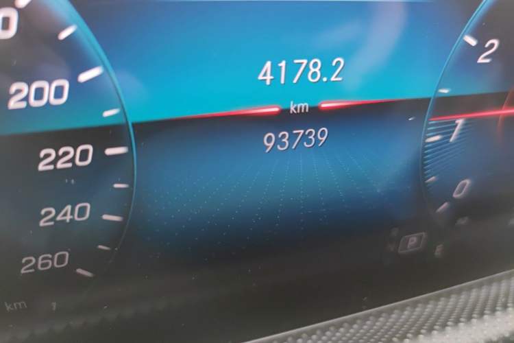 Used Mercedes-Benz A-Class 2020 Facelift A 180 L Sport Sedan Special Configuration Odometer Close Up