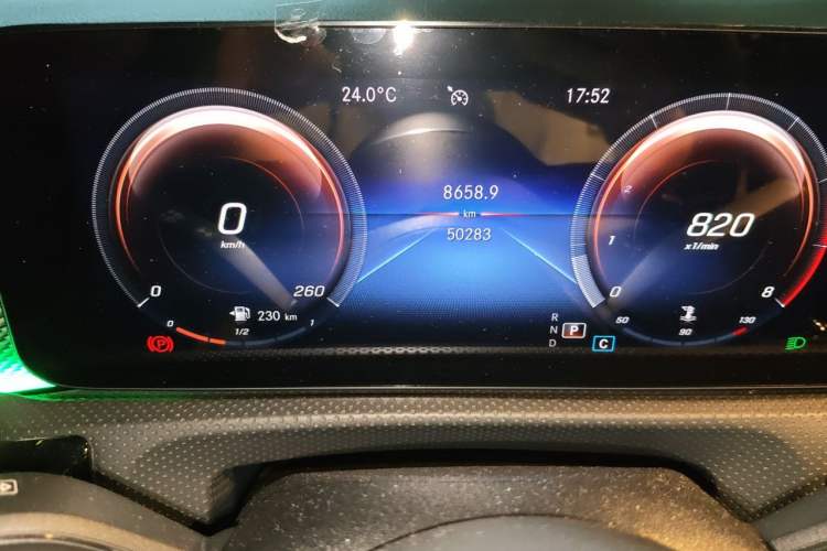 Used Mercedes-Benz A-Class 2020 Second Facelift A 180 L Sport Sedan Odometer Close Up