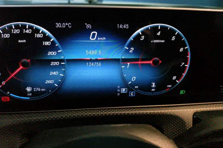 Used Mercedes-Benz A-Class 2020 Restyled A 200 L Sport Sedan Fashion Version Odometer Close Up