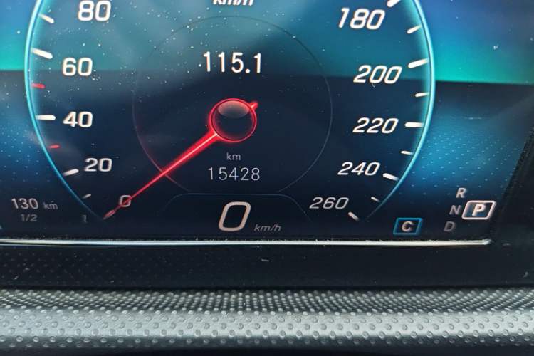 Used Mercedes-Benz A-Class 2020 A 180 L Odometer Close Up