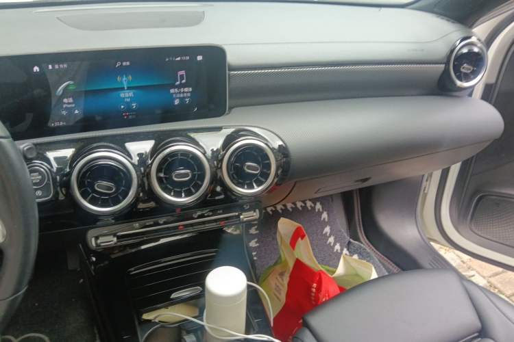 Used Mercedes-Benz A-Class 2020 Second Facelift A 180 L Sport Sedan Audio And AC Panel