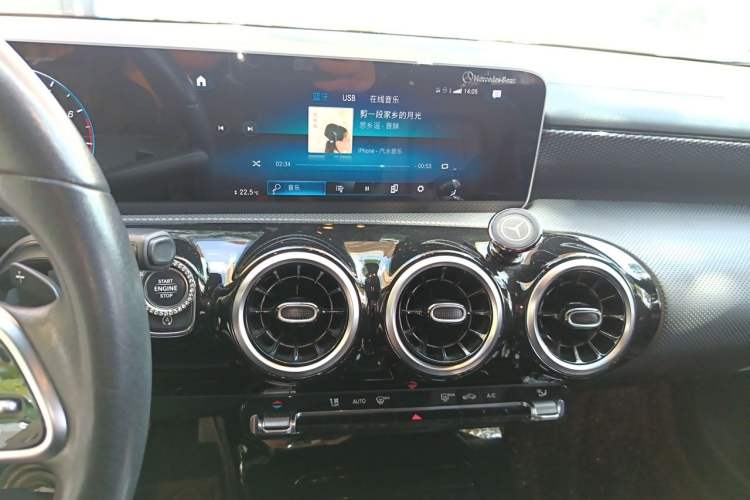 Used Mercedes-Benz A-Class 2020 Restyled A 200 L Sport Sedan Dynamic Version Audio And AC Panel
