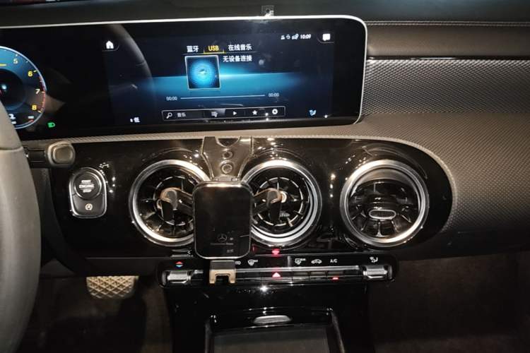Used Mercedes-Benz A-Class 2020 Second Facelift A 180 L Sport Sedan Audio And AC Panel