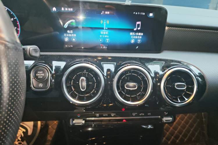 Used Mercedes-Benz A-Class 2020 Second Facelift A 180 L Sport Sedan Audio And AC Panel