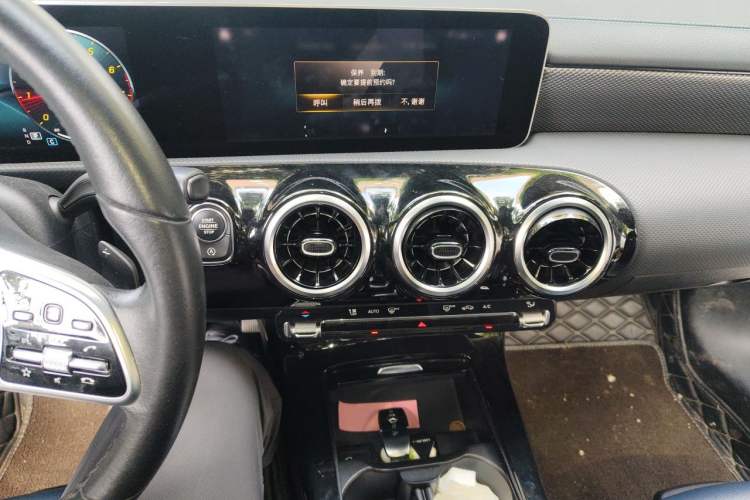 Used Mercedes-Benz A-Class 2020 Second Facelift A 180 L Sport Sedan Audio And AC Panel