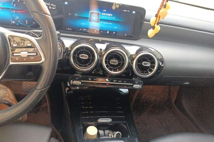 Used Mercedes-Benz A-Class 2020 Second Facelift A 180 L Sport Sedan Audio And AC Panel