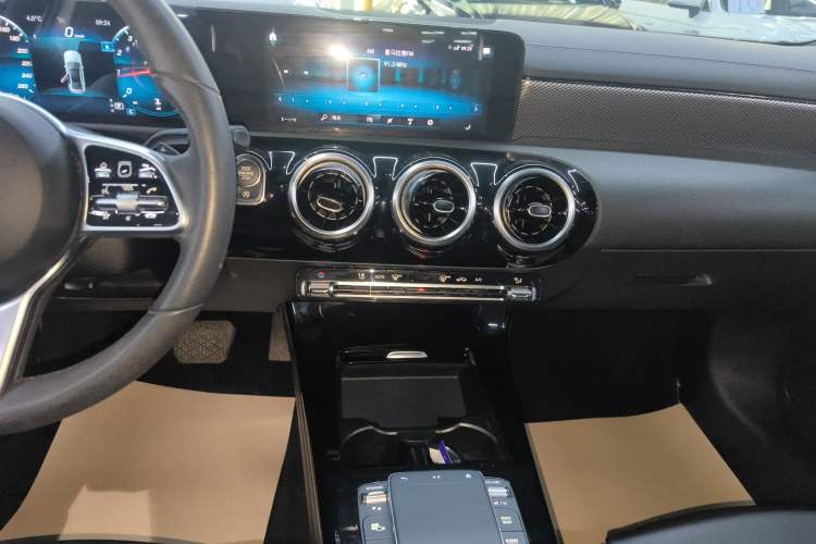Used Mercedes-Benz A-Class 2020 Second Facelift A 180 L Sport Sedan Audio And AC Panel