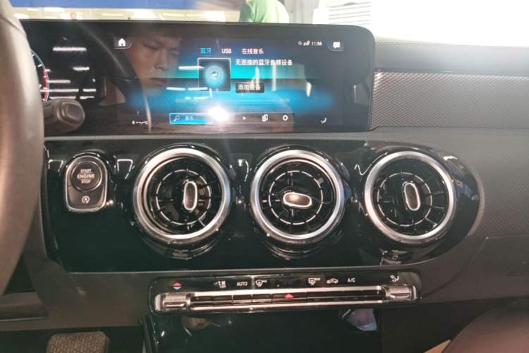 Used Mercedes-Benz A-Class 2020 Second Facelift A 180 L Sport Sedan Audio And AC Panel