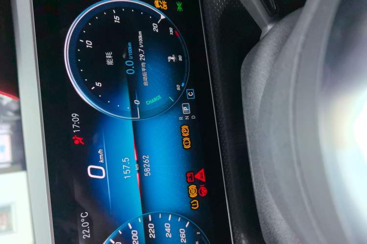 Used Mercedes-Benz A-Class 2020 A 200 L Sport Sedan Odometer Close Up