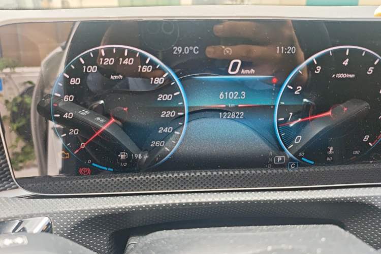 Used Mercedes-Benz A-Class 2020 A 200 L Sport Sedan Odometer Close Up