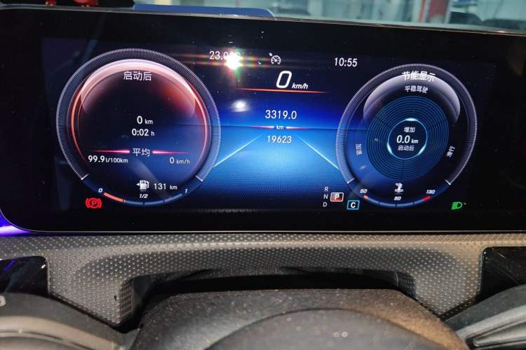 Used Mercedes-Benz A-Class 2020 Restyled A 200 L Sport Sedan Fashion Version Odometer Close Up