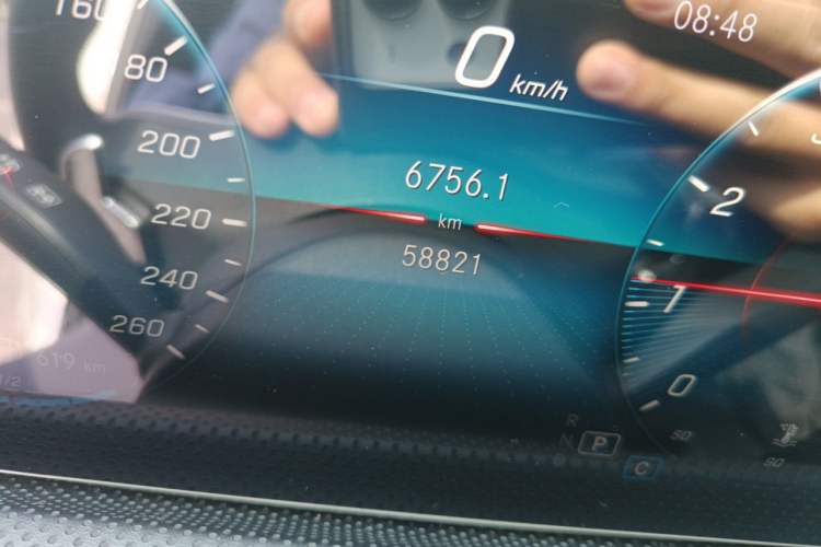 Used Mercedes-Benz A-Class 2020 A 200 L Sport Sedan Odometer Close Up