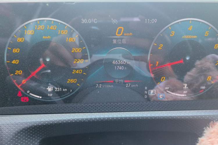 Used Mercedes-Benz A-Class 2020 Restyled A 200 L Sport Sedan Fashion Version Odometer Close Up