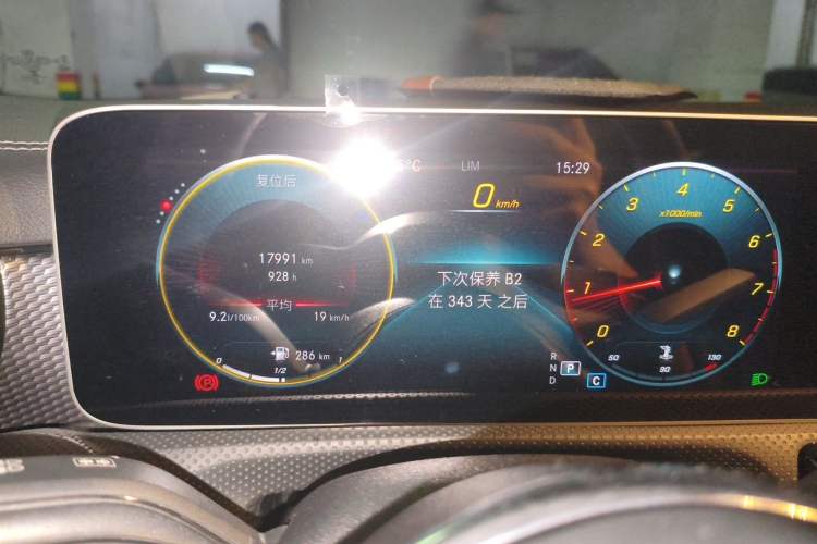 Used Mercedes-Benz A-Class 2020 Restyled A 200 L Sport Sedan Dynamic Version Odometer Close Up