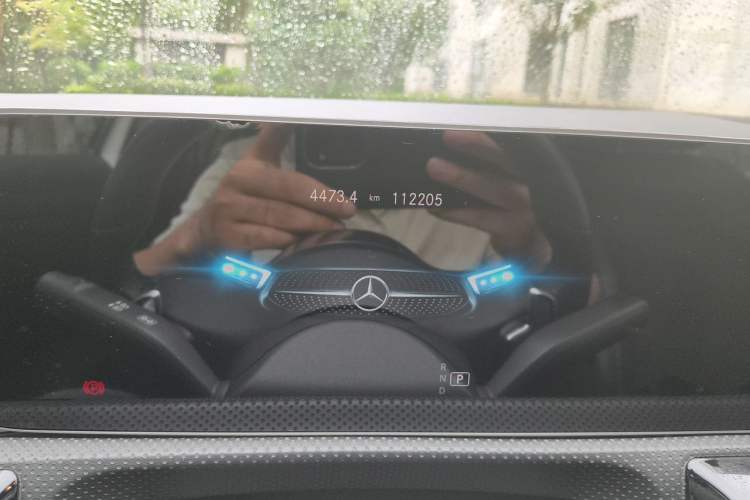 Used Mercedes-Benz A-Class 2020 A 200 L Sport Sedan Odometer Close Up