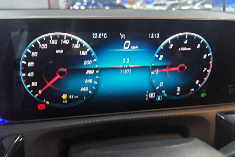 Used Mercedes-Benz A-Class 2020 A 200 L Sport Sedan Odometer Close Up