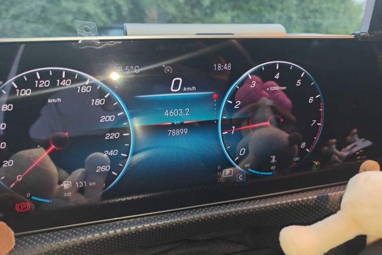 Used Mercedes-Benz A-Class 2020 Restyled A 180 L Sport Sedan Odometer Close Up