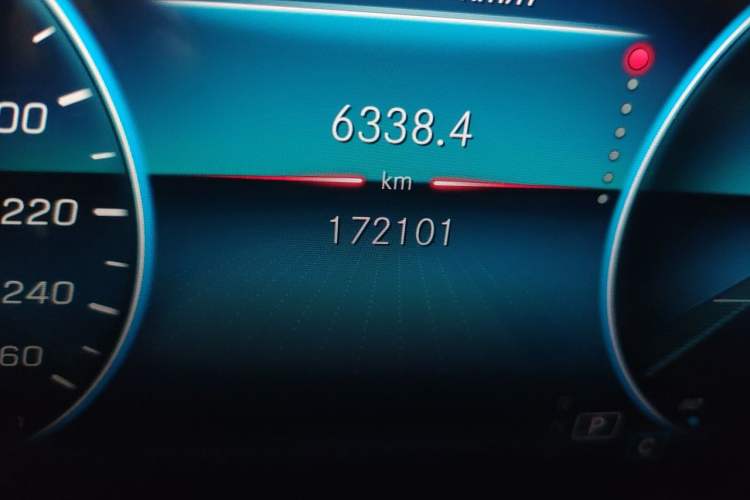 Used Mercedes-Benz A-Class 2020 A 200 L Sport Sedan Odometer Close Up